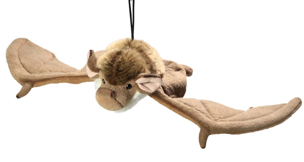 Carl Dick Bat with keychain 7.5 inches long, 15 inches span, 19cm long, 40cm span, Plush Toy, Soft Toy 3374001
