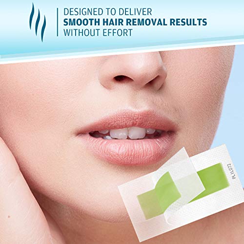 TOPNaturePlus 72 Facial Wax Strips, Facial Hair Removal For Women At