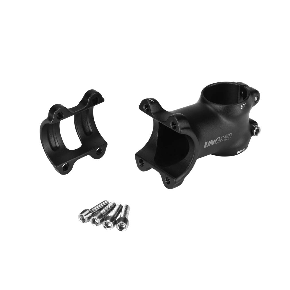 FOMTOR 25.4 Bike Stem 60mm 7 Degree MTB Bike Handlebar Stems Riser for Mountain Bicycle Road Bike BMX MTB Alloy Aluminum(Black) - view 4