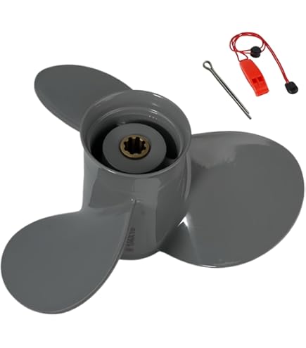 Aluminum Outboard Boat Propeller For Honda 25-30HP Engines - 10 Spline Tooth Replacement