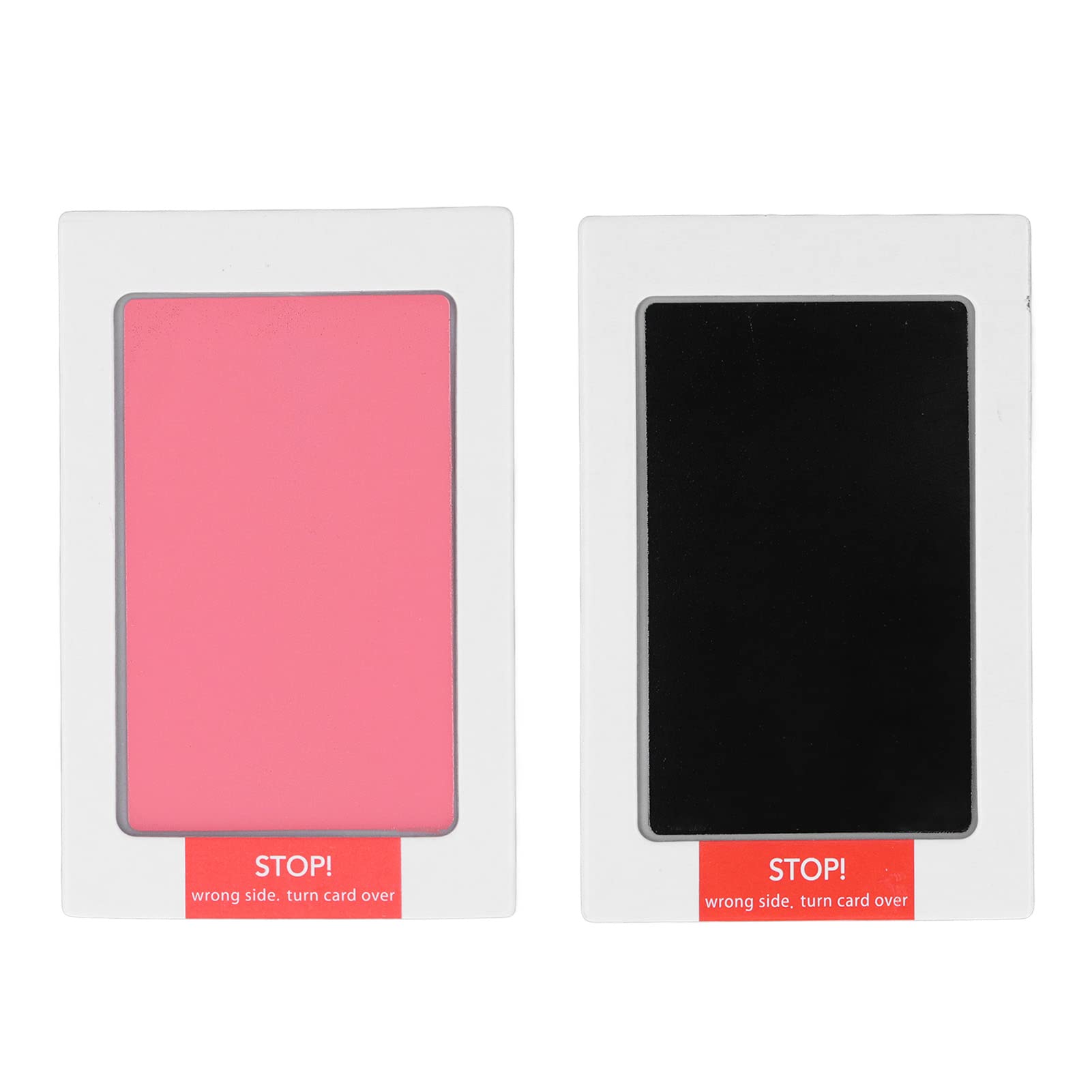 Baby Inkless Footprint Set, Pet Safe Paws Baby Hands and Feet Ink Pad Newborn Clear Prints for Home Black and Pink