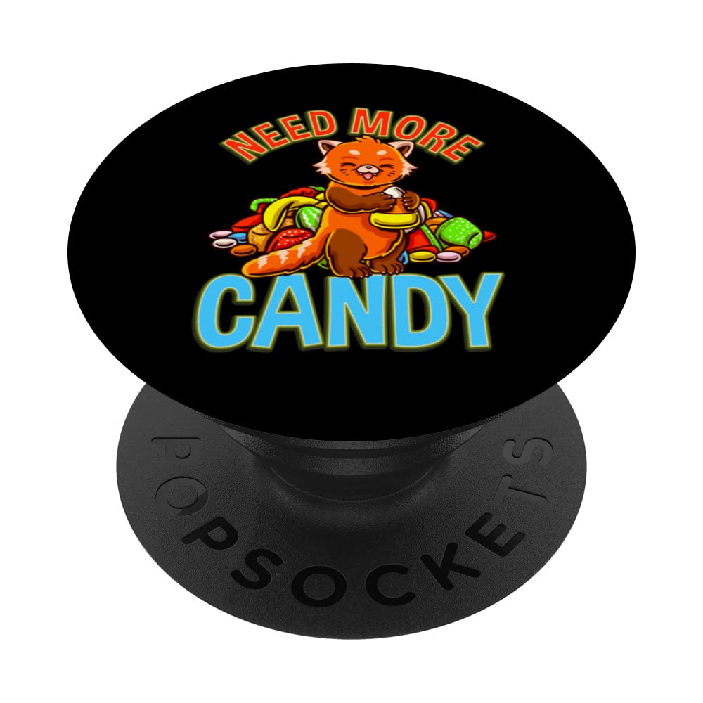 Need More Candy Funny Racoon Trick Or Treat Cute Halloween PopSockets Swappable PopGrip
