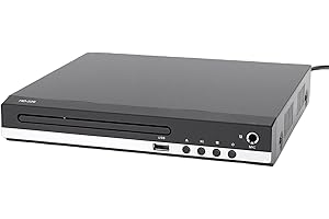 XUMIUZIY DVD Players for TV with HD MI, 1080P HD DVD Players That Play All Regions, USB Media Playback, Remote Control, Suppo