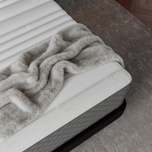 Queen Mattress 10 Inch Hybrid, Medium Firm, Memory Foam & Pocket Springs, Pressure Relief Mattresses, Safe Materials, CertiPUR-US Certified, Mattress Queen in a Box