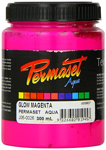 Permaset Aqua Glow 300ml Fabric Printing Ink - Magenta
