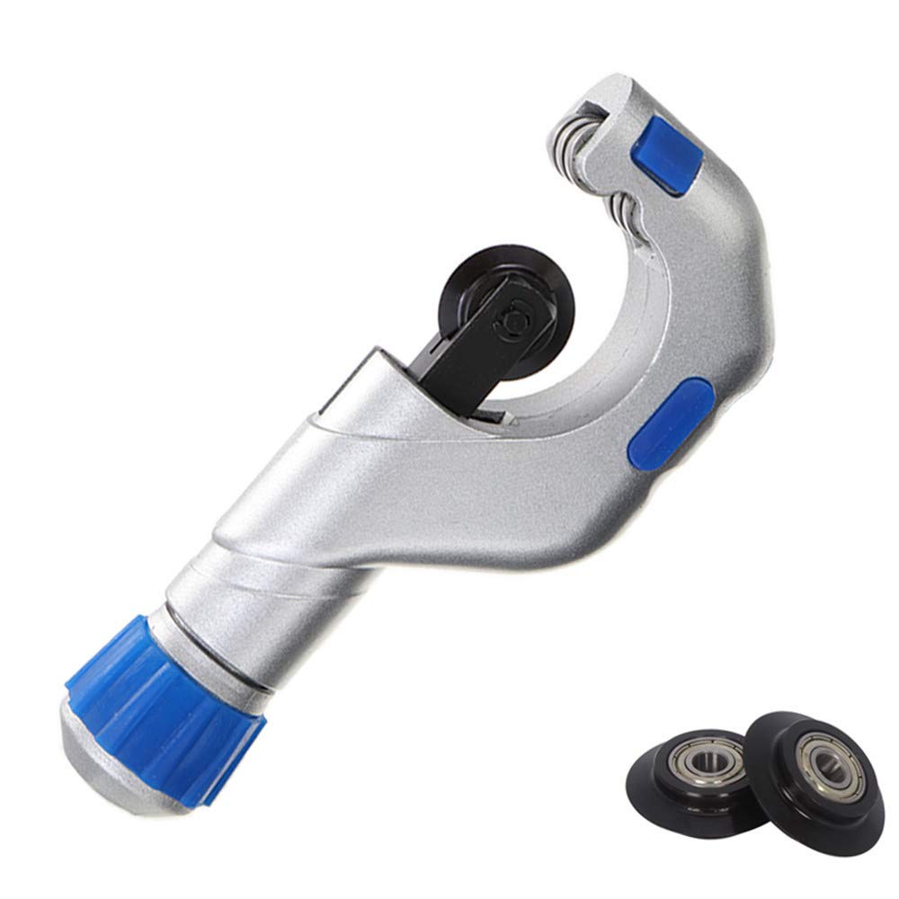 Bearing Tube Cutter, 4EVERHOPE Heavy Duty Copper PVC Stainless Steel Cutter with 2 Blades (5-50mm)