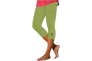 jxsoyen Yoga Capri Leggings for Women Tummy Control High Waisted Leggings for Women Hallow Out Yoga Pants Workout Leggings