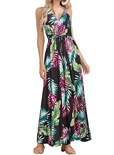 womens tropical maxi dresses