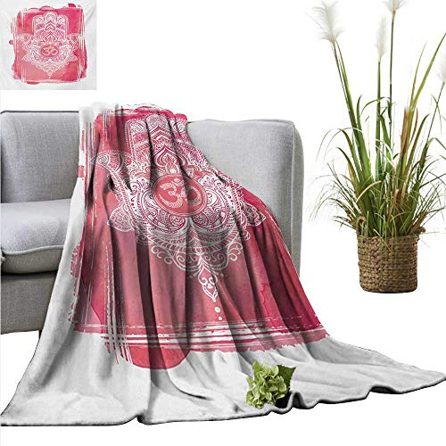 homehot Girls Warm Blanket Cartoon Sweet Candy Land Cupcakes Ice Cream Chocolate Oranges Mountains Artwork Print Bedroom Warm 40" Wx60 L Multicolor