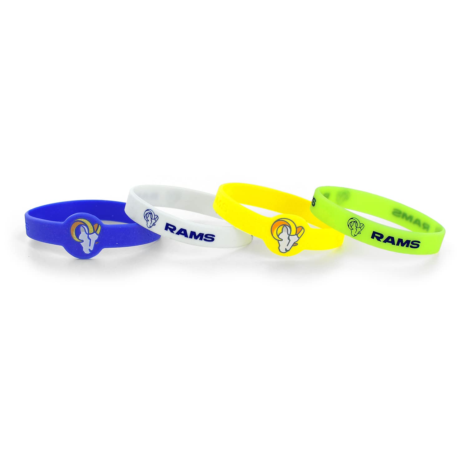 Amico International Aminco NFL Silicone Bracelets, 4-Pack