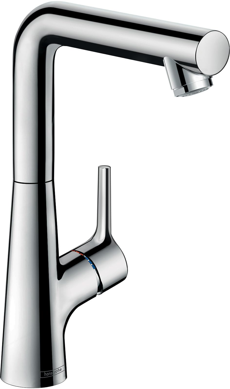 hansgrohe Talis S Single lever basin tap 210 with pop-up waste and 120° swivel spout, chrome 72105000