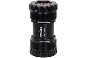 catazer Road Bike T47 Bottom Bracket, 24/29/30mm Crank Spindle Ceramic Bearings Threaded Internal External BB for 68-73mm/86-