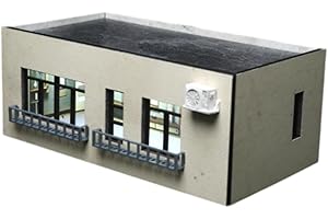 CoudarTitie 1:64 Scale Model House Micro Landscape Building Diorama Model Landscape Ornament, A