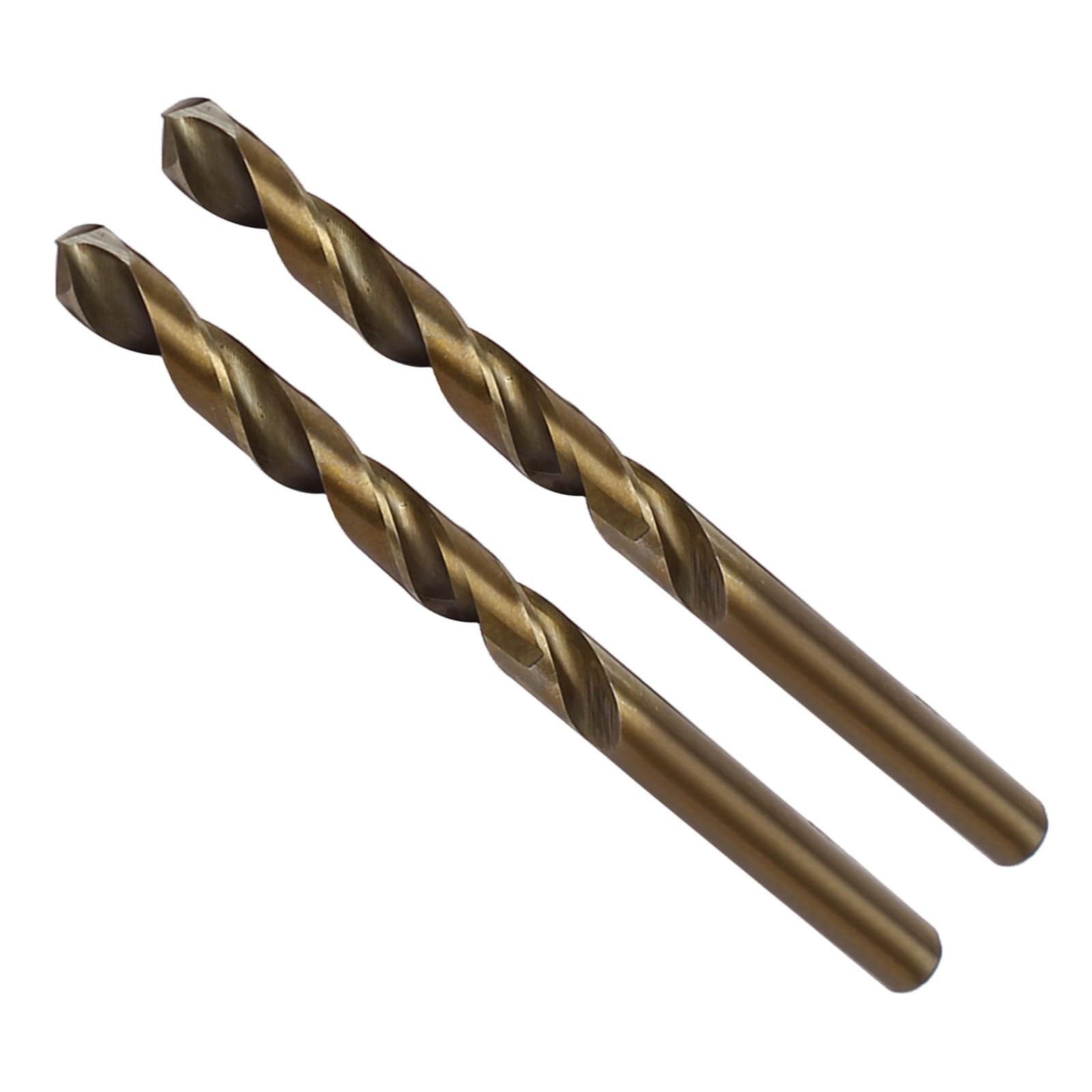 CoCud High Speed Steel Cobalt Twist Drill Bits, 5.9mm Diameter 90mm Length, Straight Twist Jobber Drill Bit - (Applications: for Metal Woodwork Plastic Aluminum), 2Pieces