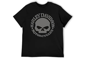 Eaza Men's Motorcycle Logo Short Sleeve Crew-Neck Cotton T-Shirt