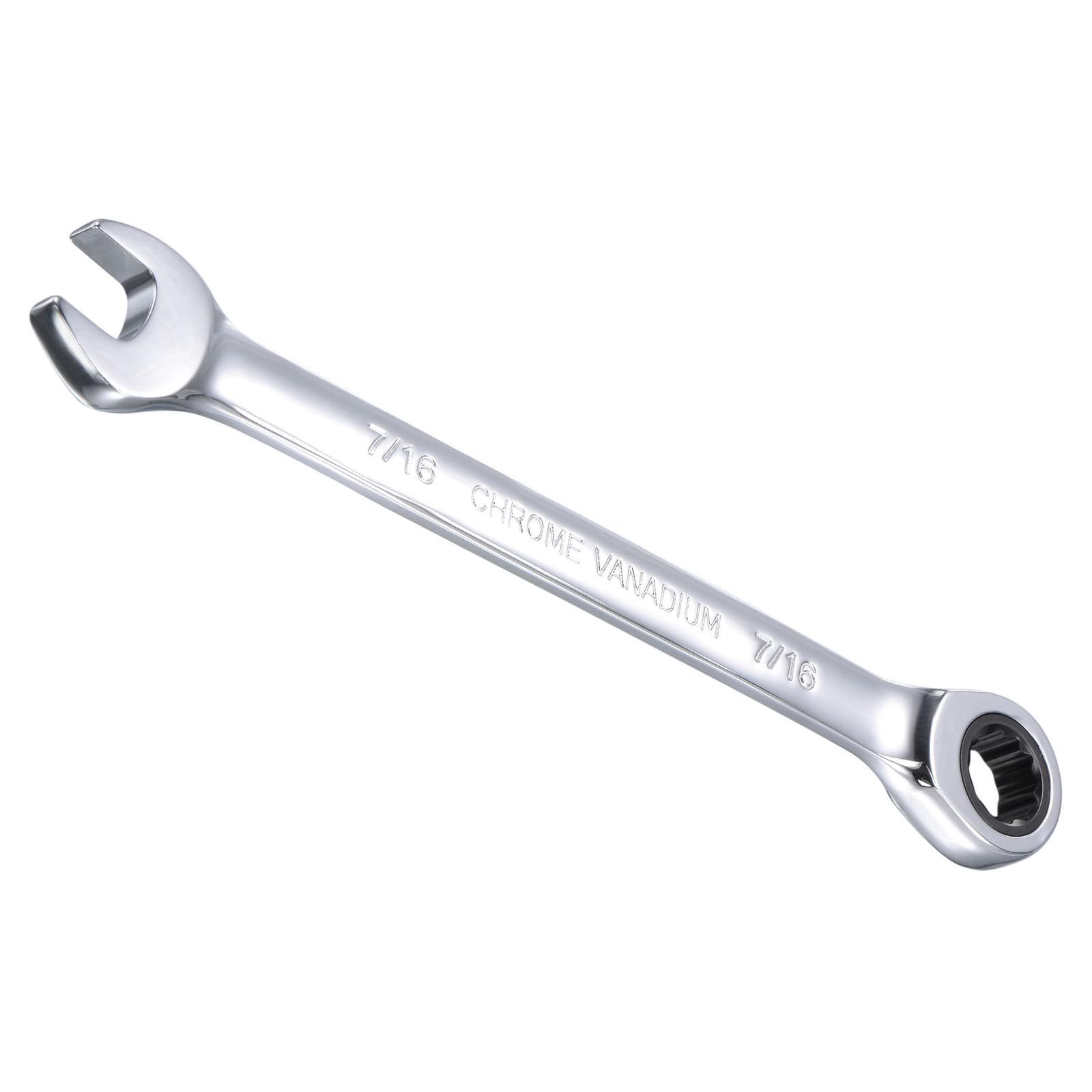 CoCud Ratcheting Wrench, 7/16" Head SAE 72-Teeth, Cr-V Combination Wrench Spanner - (Applications: for Repairing Home Tasks) โ image 1