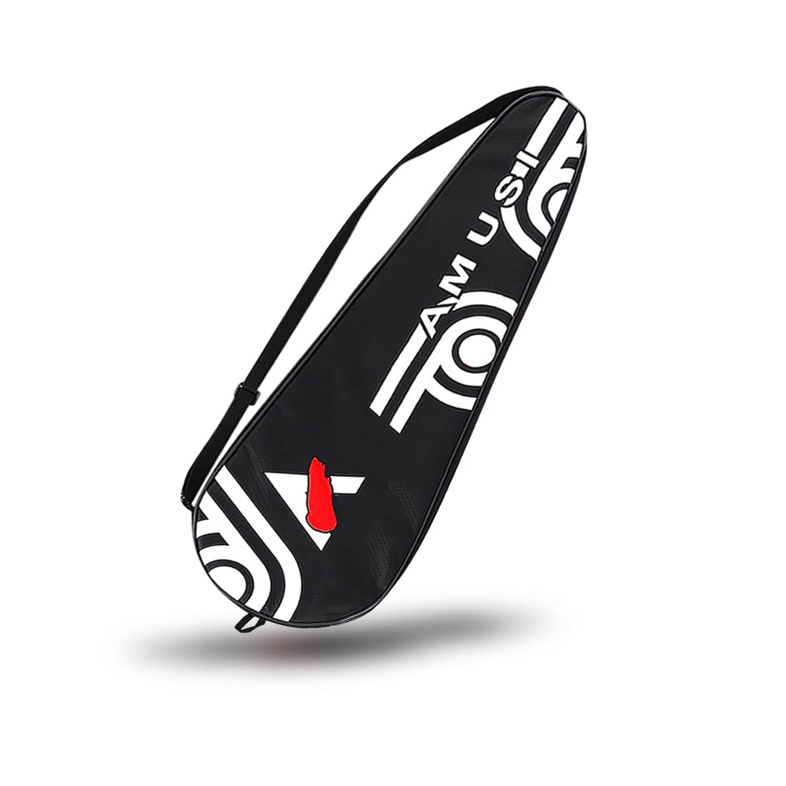 Professional Badminton Racket Bag - (Holds up to 2 Racquets + 2 Bucket of Badminton Balls) - Water Resistance Zipper Shoulder Bag - for Squash & Badminton Racquets