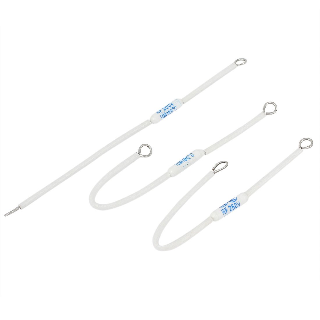 Sourcingmap 250V 10A 185 Celsius Circuit Cut-Off Temperature Thermal Fuse 3Pcs