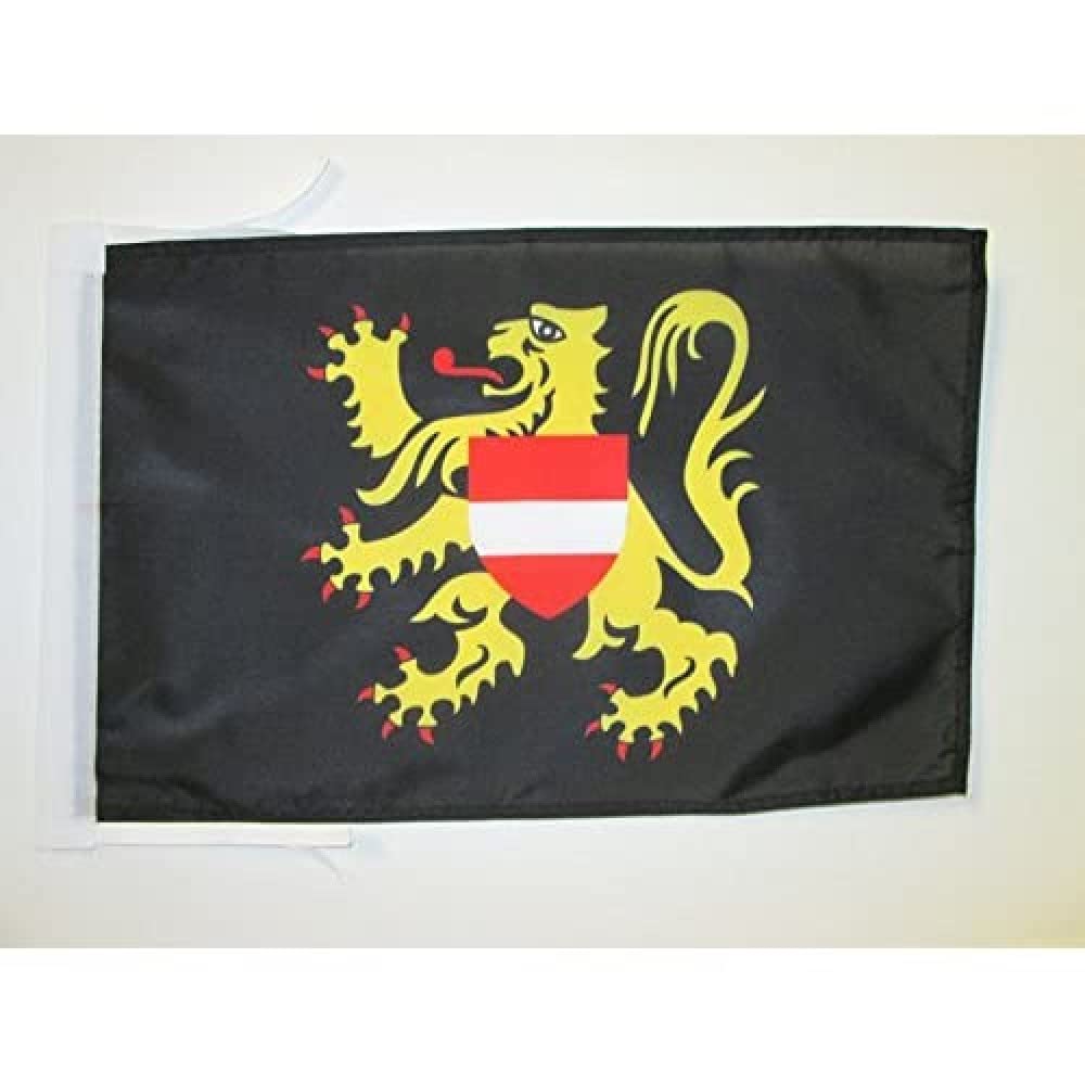 AZ FLAG - Province of Flemish Brabant Flag - 18'' x 12'' - 100% Polyester Vlaams-Brabant Small Banner with Two Cords - Fade Resistant - Vivid Colors - 18x12 in - 45x30 Cm — image 1
