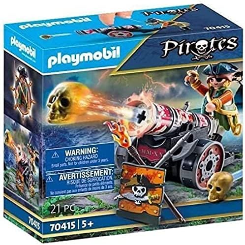 Playmobil 70415 Pirate with Skull Cannon, Educational Toy, Fun