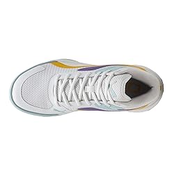 PUMA Men's Court Pro Basketball Shoes, White-Yellow