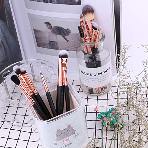 Double Sided Makeup Brushes, Docolor 6Pcs Double Ended Eyeshadow Brush