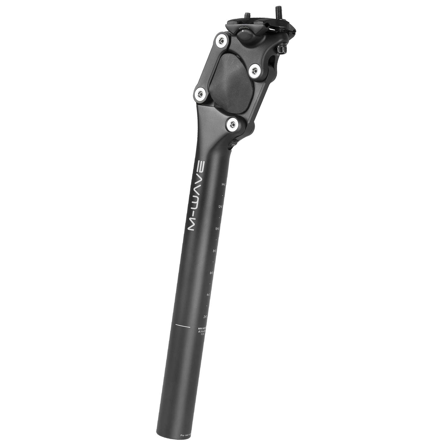 M-Wave Parallelogram suspension seat post 27.2 x 350 mm aluminium black