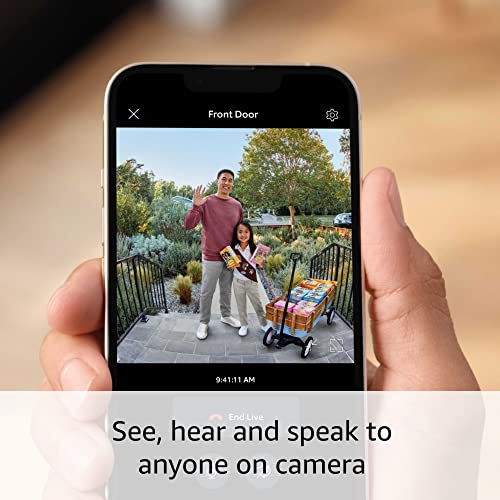 Allnew Ring Battery Doorbell Plus HeadtoToe HD+ Video, motion