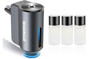 Stewerom Smart Car Air Freshener, 3 Levels of Adjustable Intensity, Aroma Rechargeable Aroma Diffuser, Adjustable Aroma Diffuser, 220mAh Built-in， Chanel Perfume