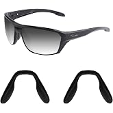 Acefrog 2 Pieces Upgraded Nose Pads for Oakley Split Shot OO9416, Crossrange OO9371, Targetline OO9397 OO9398 Sunglasses, Push-in Nose Piece Replacement, Anti-Slip, Black