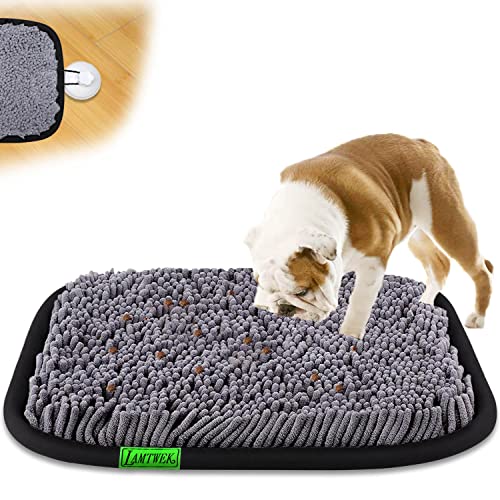 Photo 1 of LAMTWEK Snuffle Mat for Dogs, 17" x 21" Dog Snuffle Mat Interactive Feed Game for Boredom, Encourages Natural Foraging Skills and Stress Relief, Easy to Fill Machine Washable