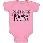 Cute Rascals Baby Bodysuit Don'T Make Me Call My Papa Funny Boy & Girl Baby Clothes Cotton
