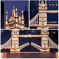 ROBOTIME 3D Puzzle Wooden Craft Kits with LED Light