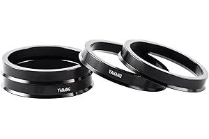 YANANGPARTS 54.1 to 56.1 Black Hub Centric Rings (Pack of 4) Aluminium Alloy Wheel Center Rings Hubrings 56.1 to 54.1 ID=54.1mm OD=56.1mm
