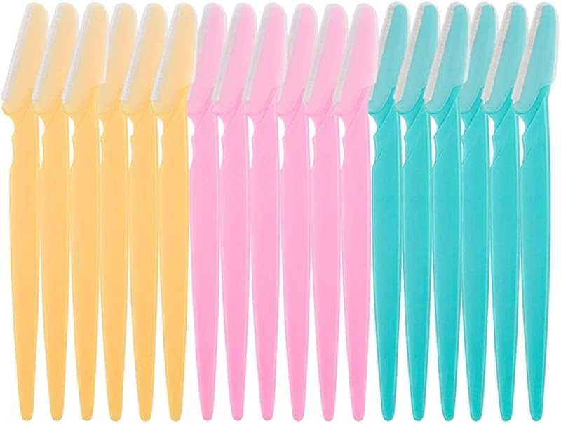 ILLUVA 18 Pcs Eyebrow Razors Shaper Safety Facial Hair Remover Face Shaver