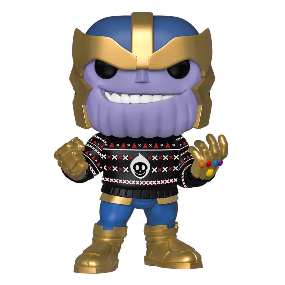 Funko POP! Bobble Marvel: Holiday - Thanos - Avengers Endgame - Collectable Vinyl Figure - Gift Idea - Official Merchandise - Toys for Kids & Adults - Movies Fans - Model Figure for Collectors โ image 1