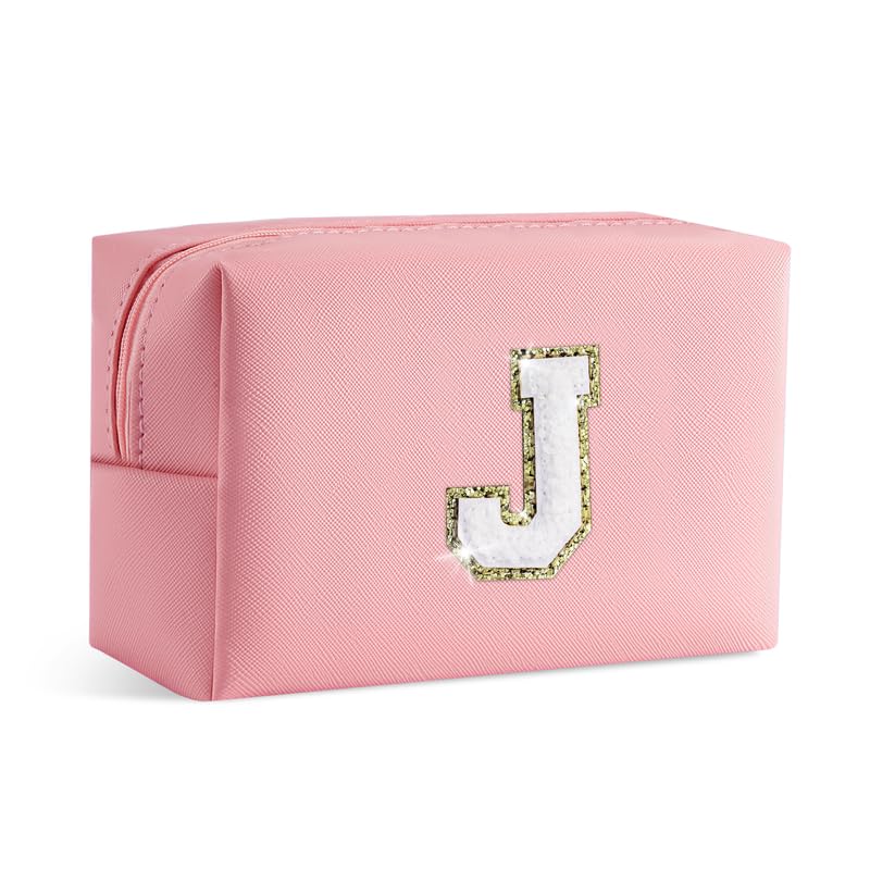 SEFORICO Small Makeup Bags for Women - Waterproof Leather Cosmetic Bag A-Z Personalized Bag Portable Travel Women's Purse Girls Gifts — image 1