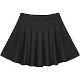 Hotfiary Girls Skorts Tennis Skirt Kids Sport Active Golf Skorts with Shorts Pleated High Waist A Line Athletic Flowy Skort