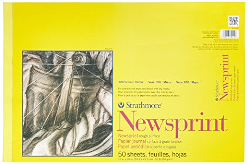 Strathmore 300 Series Newsprint Paper Pad, Tape