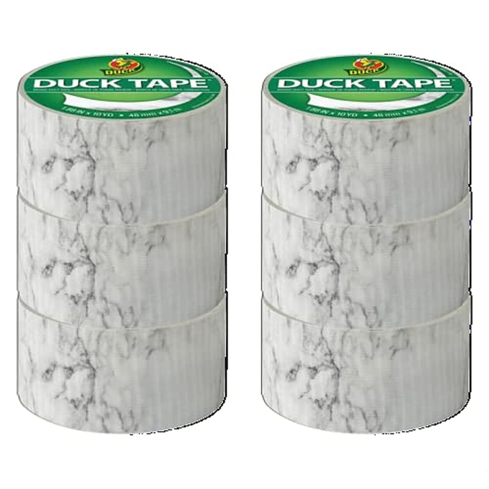 Duck Tape Pattern Colours Marble 48mm X 9.1m, Pack of 6 — image 1