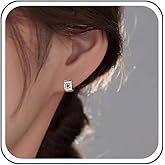 Xduargs Boho Flower Tiny Hoop Earrings Small Cute Huggie Hoop Dangle Earrings Daisy Flower Hoop Earrings Flower Kawaii Little Hoop Earrings Tiny Huggie Earrings for Women