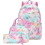 LEDAOU Backpack For Teen Girls School Bags Kids Bookbags Set Lightweight Backpack With Lunch Box And Pencil Case Galaxy(Blue Green Starry) Price In UAE | Amazon UAE - View #2