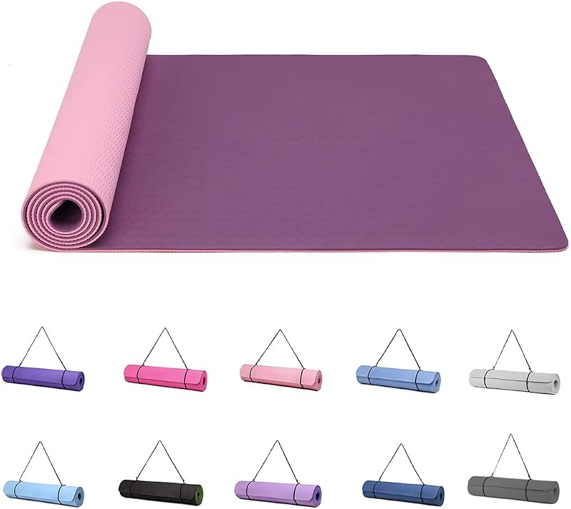 Yoga Matte Yogamatte Rutschfest TPE 183x61x0,6cm — Foto 1 von 7