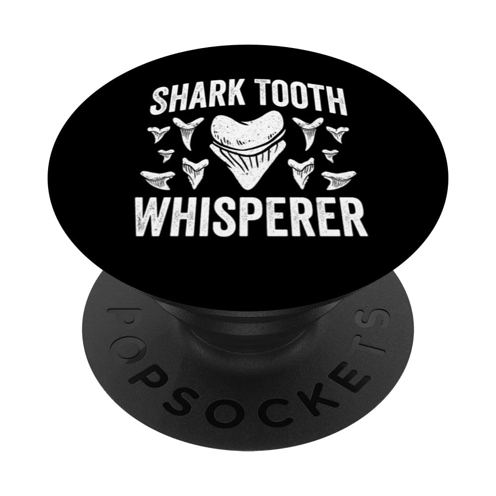 Shark Tooth Hunter Design For Megalodon Tooth Hunter PopSockets Swappable PopGrip