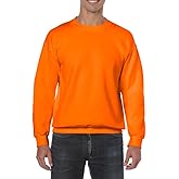 Gildan Adult Fleece Crewneck Sweatshirt, Style G18000, Orange, Medium