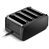 4-Slot Battery Charger SAC-TC7X-4BTYC1 for Zebra Barcode Scanners TC77 TC70 TC75 TC72 TC70x TC75x TC700K TC77HL TC720L - Power Adapter Included with Battery Charging Cradle