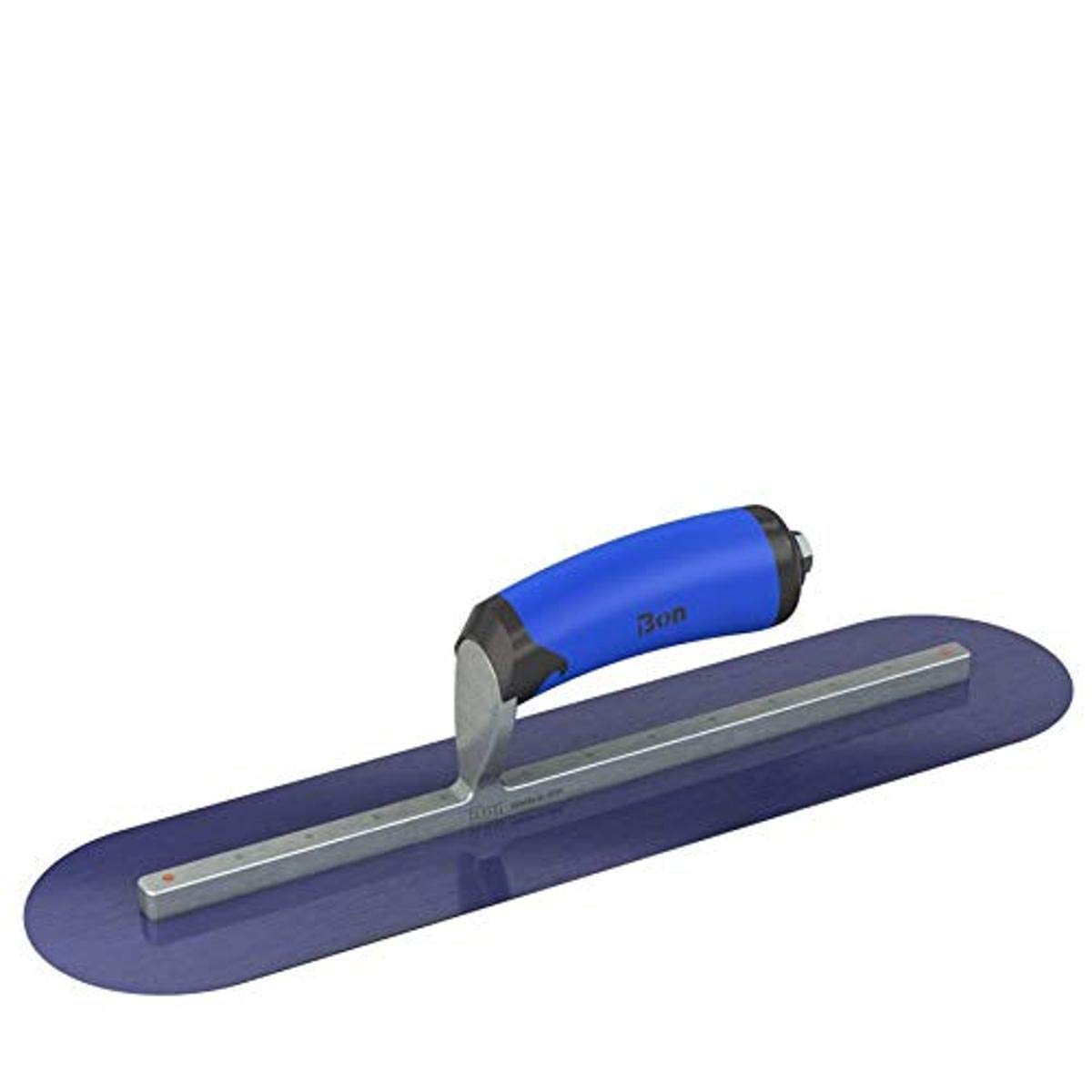 Bon 67-152 Finish Trowel - Round - Blue Steel - 16 X 4 - Comfort Grip Handle
