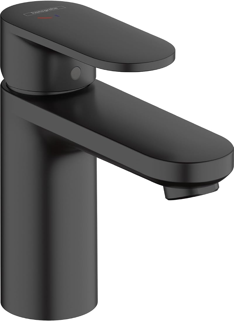 Hansgrohe Vernis Blend Basin Tap 100 matt black with pop-up waste