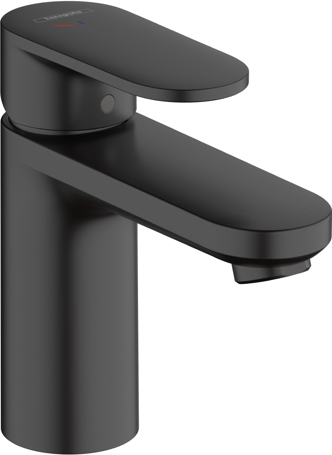 hansgrohe Vernis Blend Basin Mixer Tap 100 Energy-Saving with pop-up waste set, matt black, 71585670