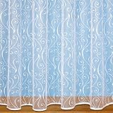 John Aird Scroll Net Curtain Sold By The Metre White Drop 122cm view 4